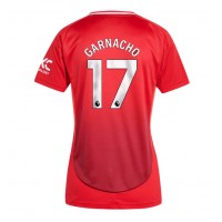 Manchester United Alejandro Garnacho #17 Replica Home Shirt Ladies 2024-25 Short Sleeve